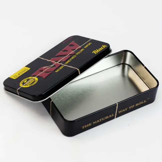 RAW RAW BLACK  TIN BOX