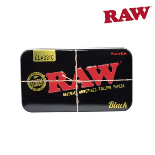 RAW RAW BLACK  TIN BOX