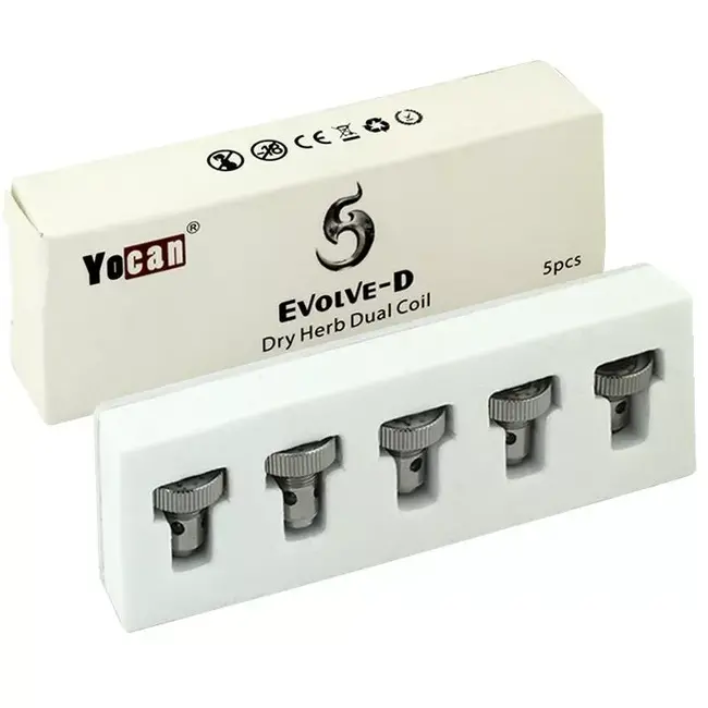 YOCAN YOCAN EVOLVE D DRY HERB DUAL COIL(5 PCS)