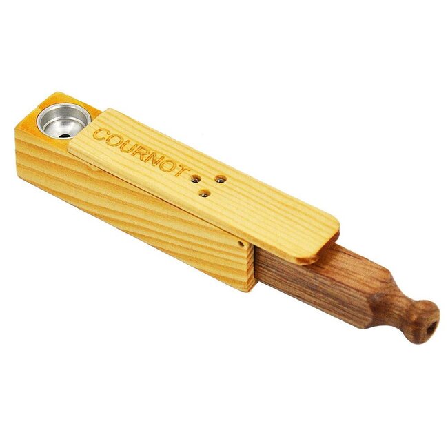 PUSH PULL WOODEN HAND PIPE WD-024