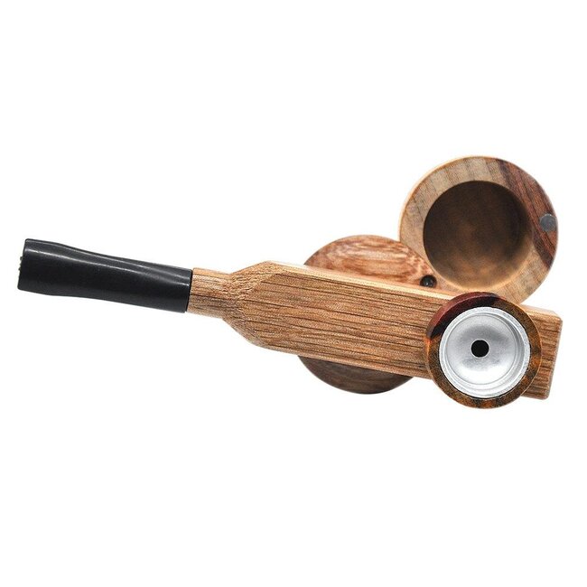 BARREL STORAGE WOODEN HAND PIPE WD-031