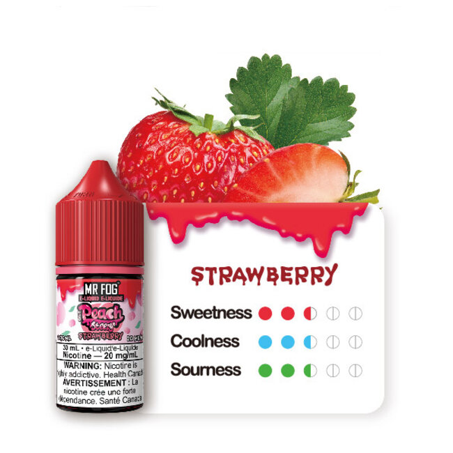 MR FOG MR FOG E-LIQUID PEACH STEEZY  SALT NIC