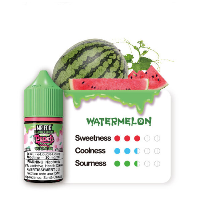 MR FOG MR FOG E-LIQUID PEACH STEEZY  SALT NIC
