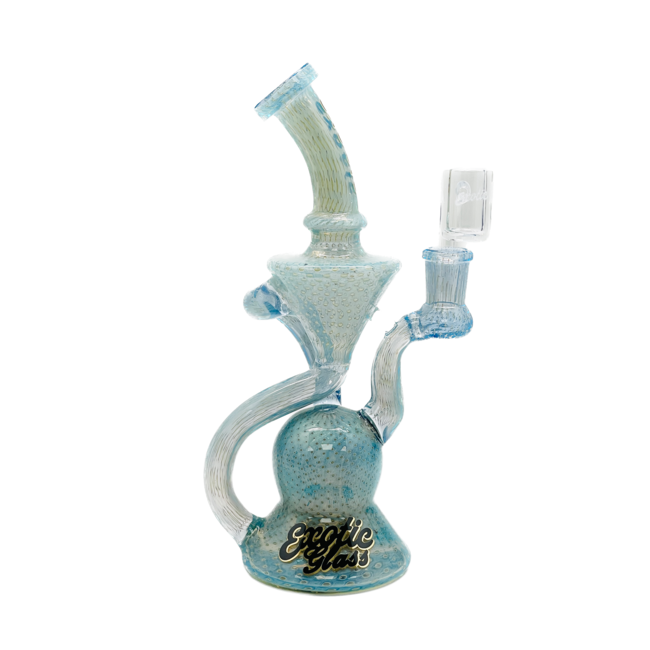 EXOTIC 8.5'' HEAVY FUMED BUBBLE TORNADO RECYLER DAB RIG  C6341