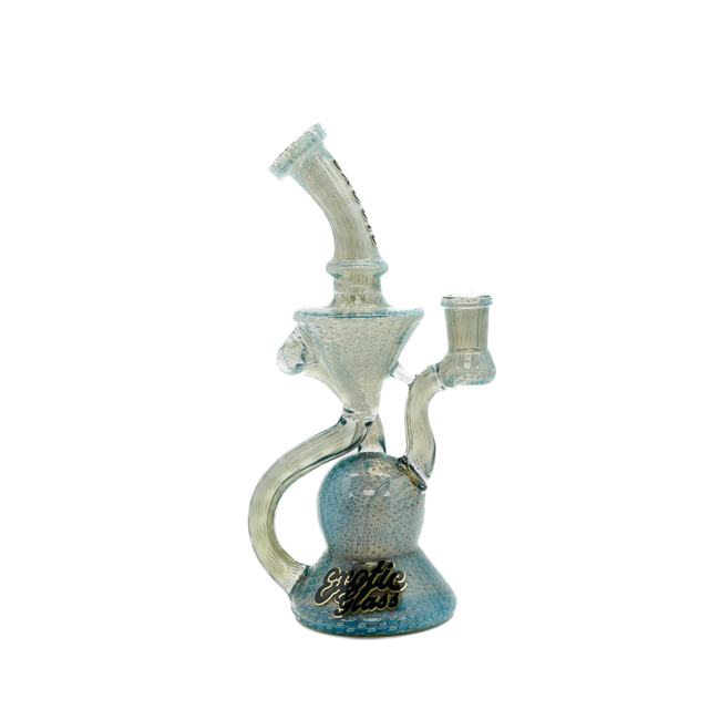 EXOTIC 8.5'' HEAVY FUMED BUBBLE TORNADO RECYLER DAB RIG  C6341