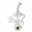 CRYSTAL GLASS 8.5'' TORNADO PROXY RECYCLER C6172-P