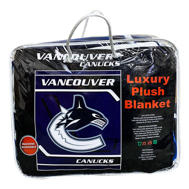 VANCOUVER CANUCKS   LUXURY BLANKET QUEEN