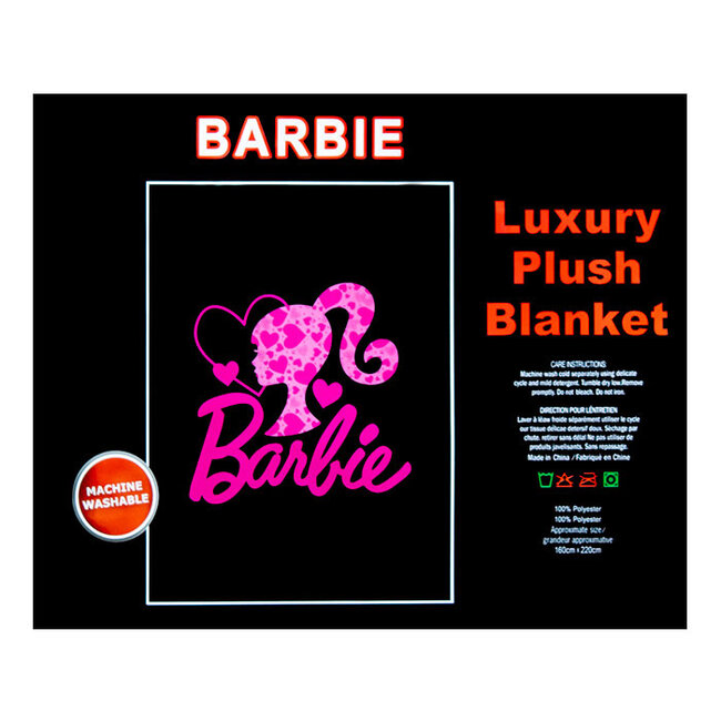 BARBIE  LUXURY BLANKET QUEEN