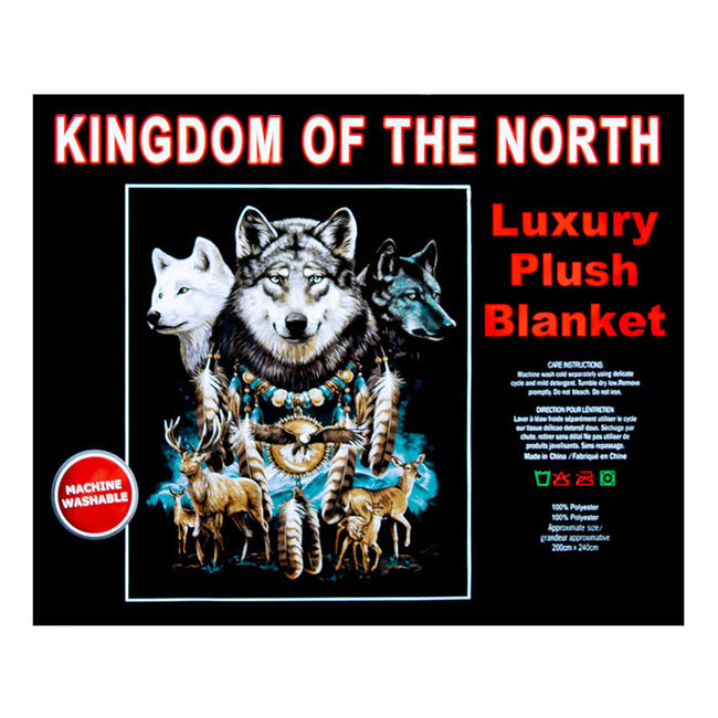 KINGDON OF THE NORTH  LUXURY BLANKET QUEEN