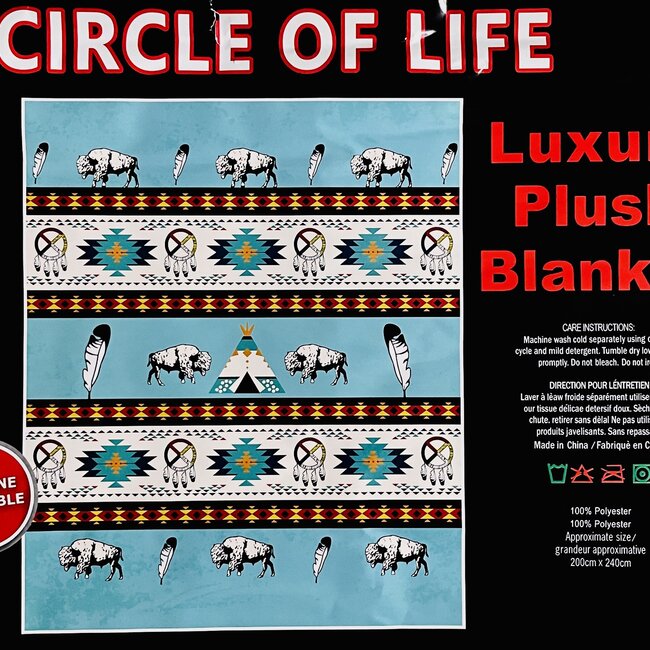 CIRCLE OF LIFE  LUXURY BLANKET QUEEN