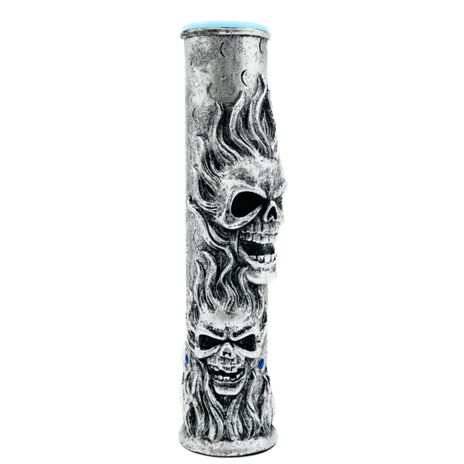 12'' FLORAL CANDY SKULL  RESIN BONG  OSH-175-06