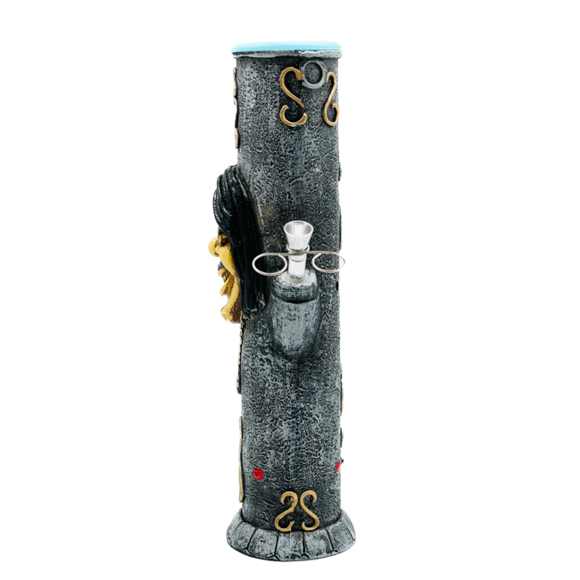 12'' GOLD GANGSTER  RESIN BONG  OSH-175-03