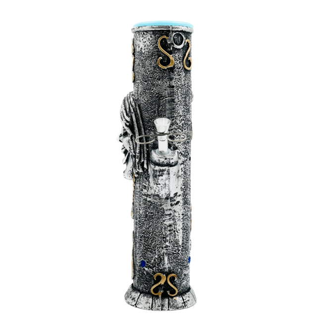 12'' SILVER GANGSTER  RESIN BONG  OSH-175-04