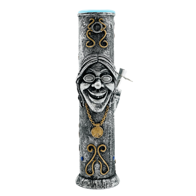 12'' SILVER GANGSTER  RESIN BONG  OSH-175-04