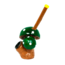 GREEN MUSHROOM  RESIN PIPE YD450-35