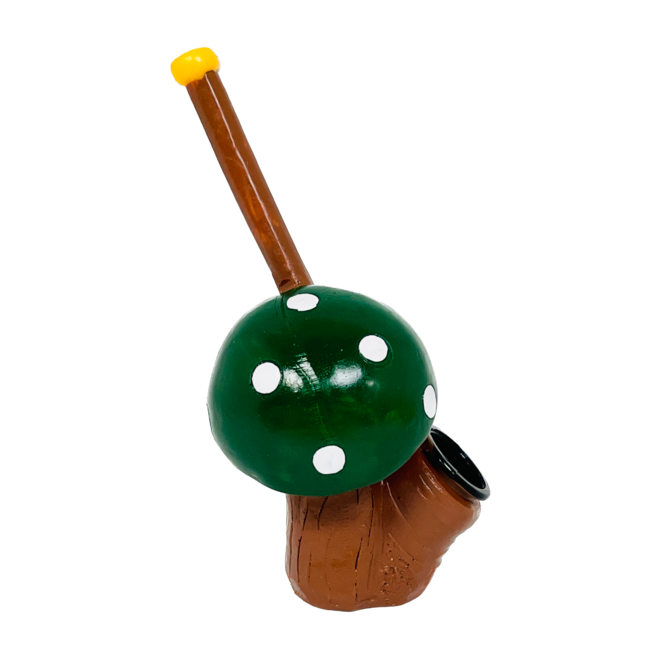GREEN MUSHROOM  RESIN PIPE YD450-35