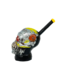 SILVER SUGER SKULL RESIN PIPE YD450-08-02