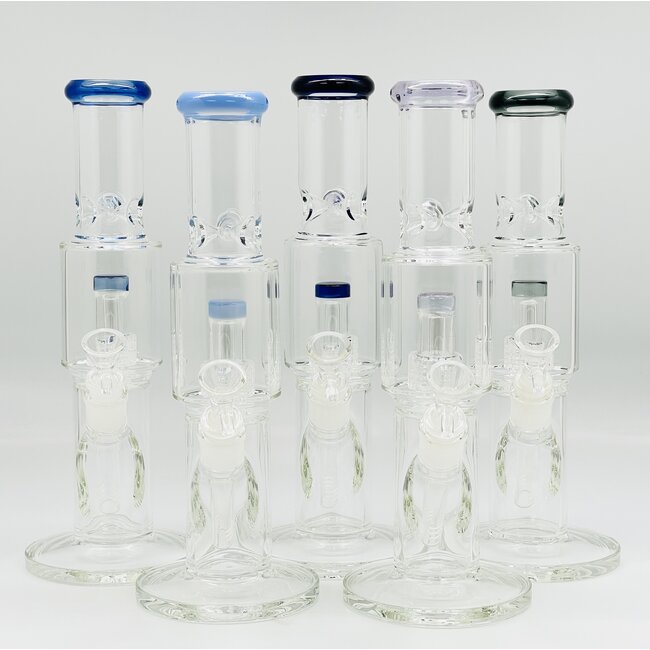 12'' STRAIGHT TUBE HONEYCOMB BONG C2245