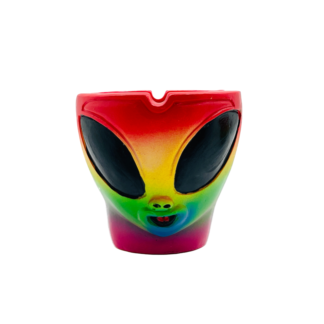 MULTICOLOURED ALIEN HEAD ASHTRAY-ASH282