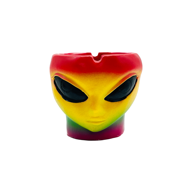 MULTICOLOURED ALIEN HEAD ASHTRAY-ASH282