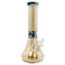 CRYSTAL GLASS 13'' TWO TONE IRIDESCENT BEAKER BONG C1522