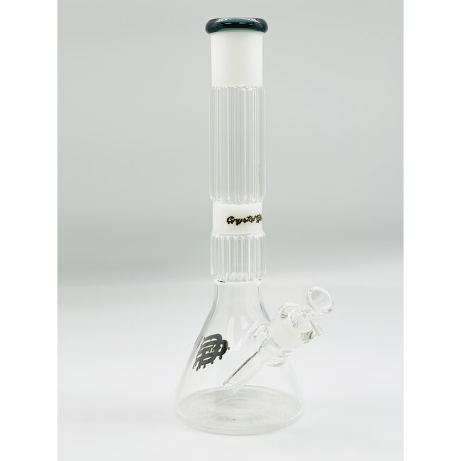 CRYSTAL GLASS 13'' BEAKER BONG C1526