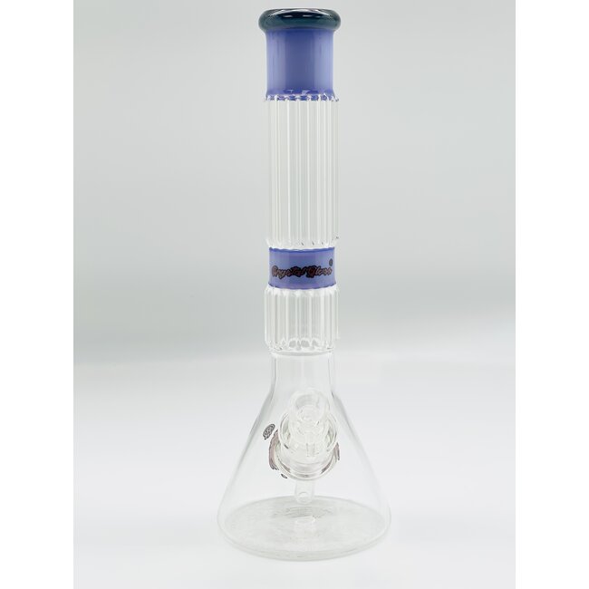 CRYSTAL GLASS 13'' BEAKER BONG C1526