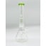 CRYSTAL GLASS 15''  BEAKER BASE ICE PINCH WITH MATRIX PERC  C4058