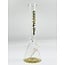 CRYSTAL GLASS 16'' MATCHING DOWNSTEM BEAKER BONG C4102