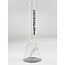 CRYSTAL GLASS 16'' MATCHING DOWNSTEM BEAKER BONG C4102