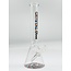 CRYSTAL GLASS 16'' MATCHING DOWNSTEM BEAKER BONG C4102