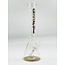 CRYSTAL GLASS 16'' MATCHING DOWNSTEM BEAKER BONG C4102