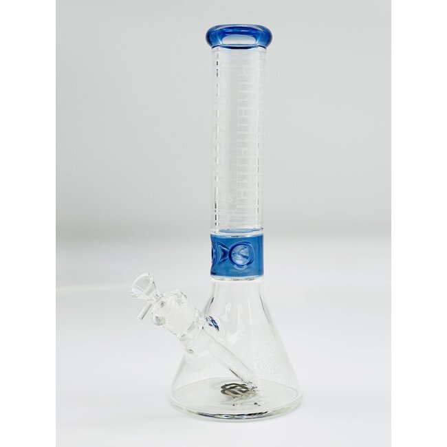 CRYSTAL GLASS 14'' BEAKER MANDALA BONG C1524