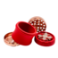 KAPOW 63MM 4 PIECE  JEWELED FLORAL LID CURVED GRINDER