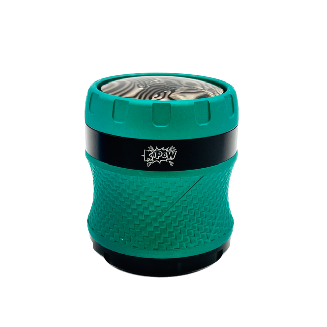 KAPOW 63MM 4 PART SPIN LID CURVED  GRINDER-SF63385