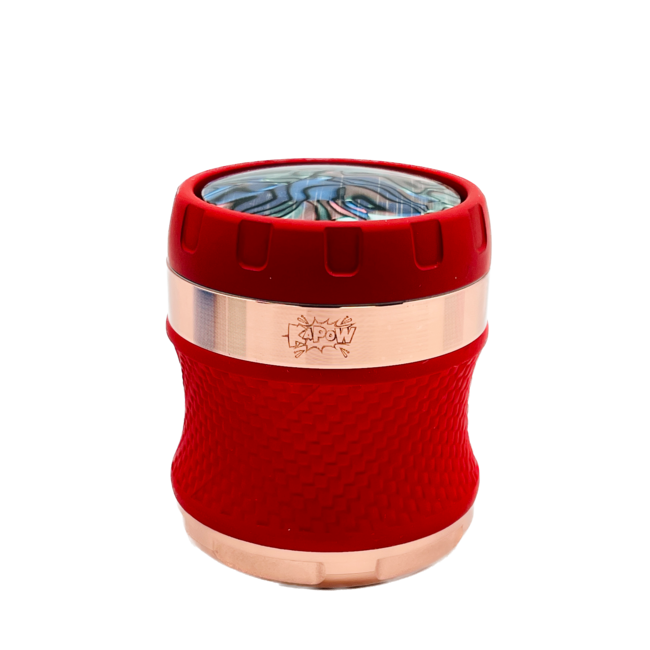 KAPOW 63MM 4 PART SPIN LID CURVED  GRINDER-SF63385