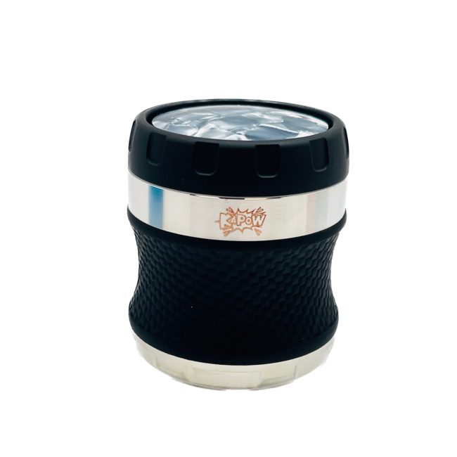 KAPOW 63MM 4 PART SPIN LID CURVED  GRINDER-SF63385
