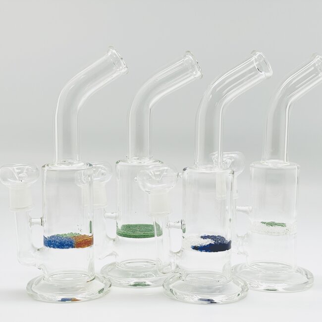 10'' CLEAR HONEYCOMB GLASS BONG