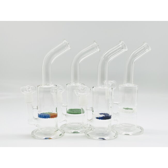 10'' CLEAR HONEYCOMB GLASS BONG