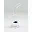 10'' CLEAR HONEYCOMB GLASS BONG