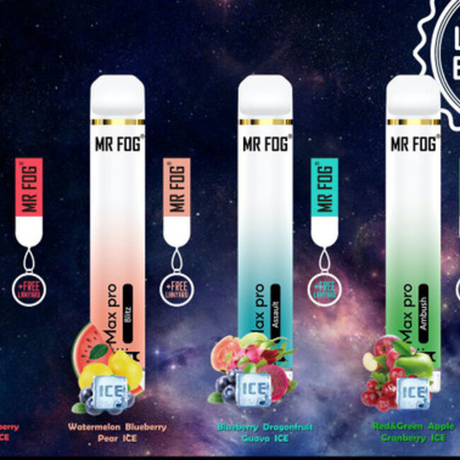 MR FOG MR FOG MAX PRO 2000 PUFFS LIMITED EDITION