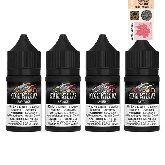 KOIL KILLAZ E-LIQUID KOIL KILLAZ SALT NIC E-LIQUID