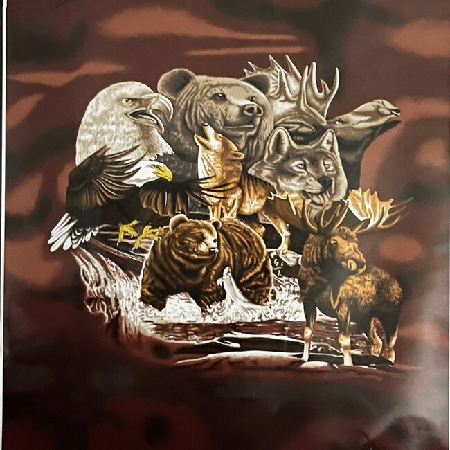 SOFARI COLLECTION ANIMAL KINGDOM LUXARY BLANKET QUEEN
