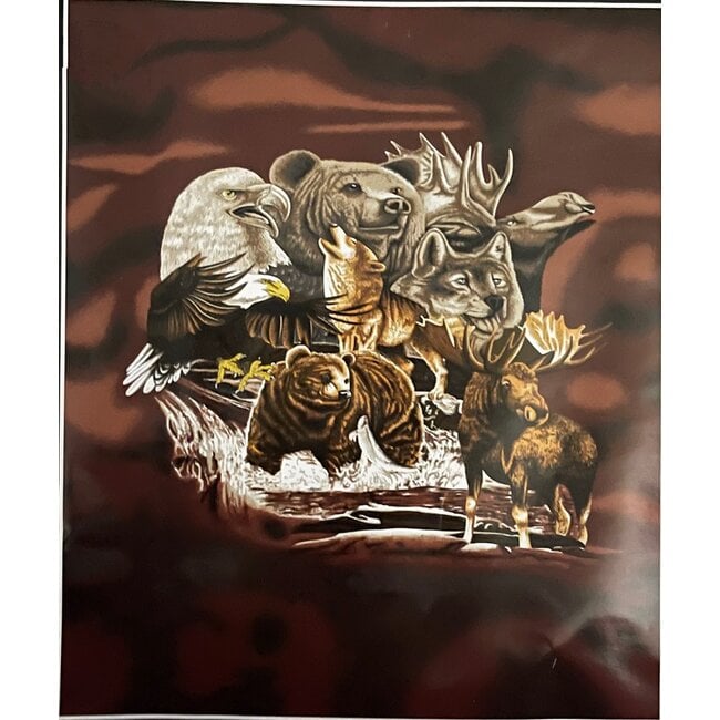 SOFARI COLLECTION ANIMAL KINGDOM LUXARY BLANKET QUEEN