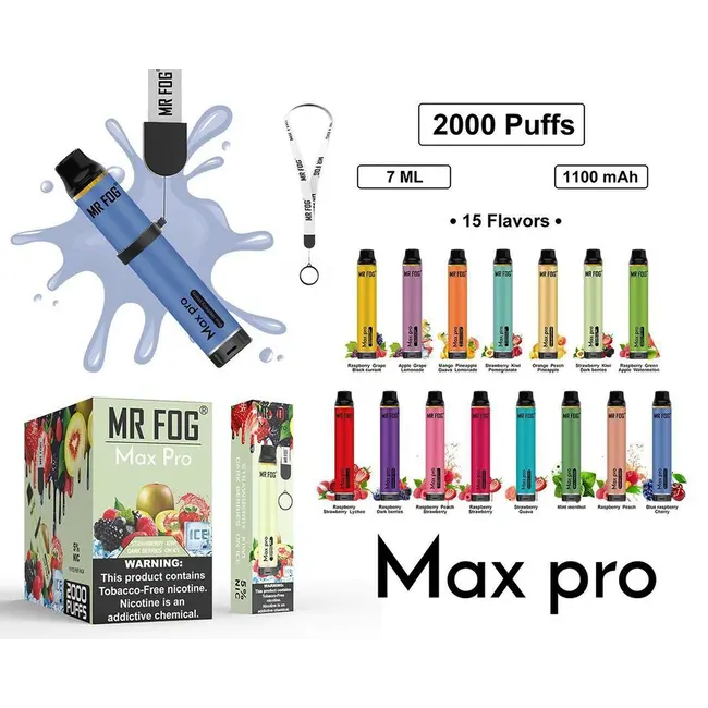 MR FOG MR FOG MAX PRO 2000 PUFFS