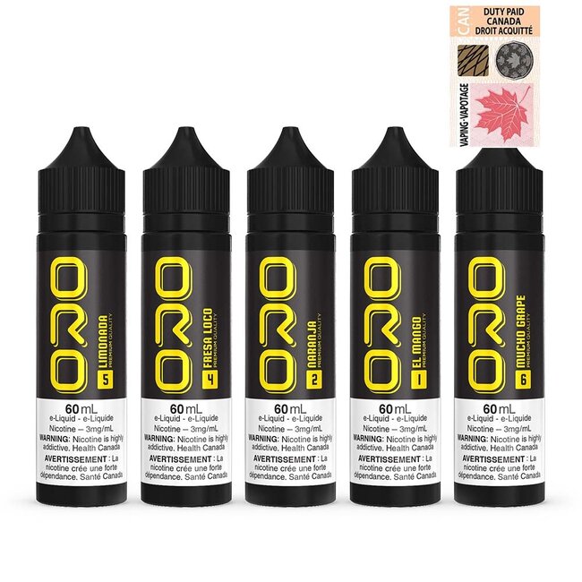 ORO E-LIQUID ORO FREE BASE  E-LIQUID