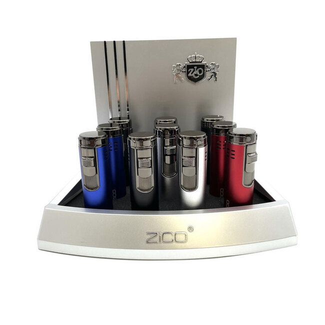 ZICO QUINTUPLE FLAME FLIP TOP TORCH LIGHTER-HZ902