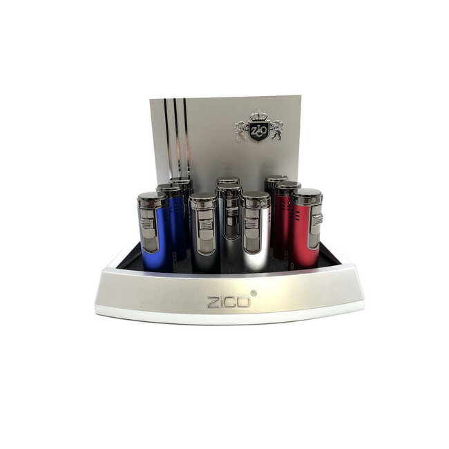 ZICO QUINTUPLE FLAME FLIP TOP TORCH LIGHTER-HZ902