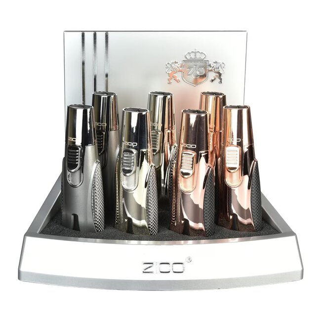 ZICO METALLIC GRIP DUAL FLAME PEN TORCH-HZ964