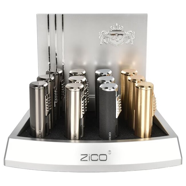 ZICO ELEGANT TRIPLE FLAME FLIP TOP TORCH-HZ1142